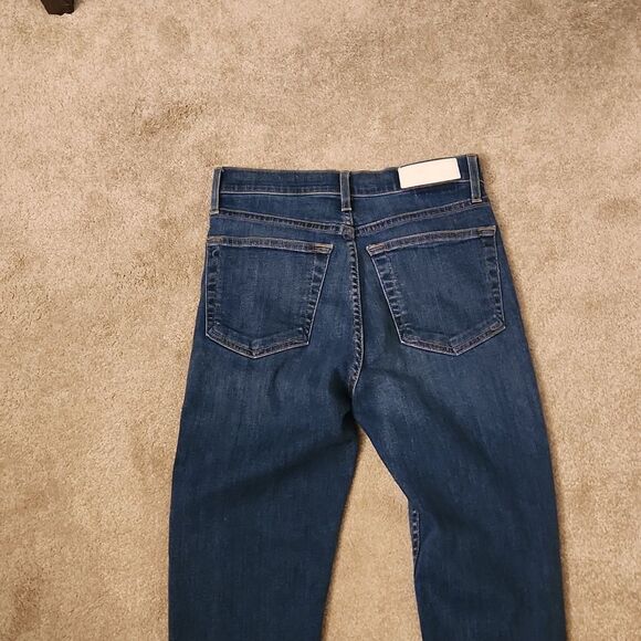 Re/Done Originals Women's Cropped Skinny Jeans w/ 4-Buttons Fly Size 27/4 - Picture 5 of 9